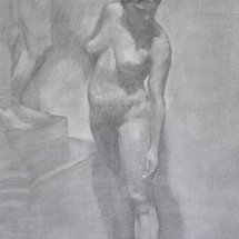 Cast Drawing Nude Woman