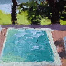 Poolside painting
